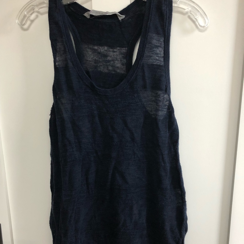 Athleta navy racerback tank, XS